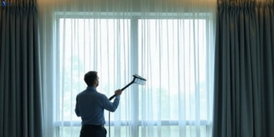 Commercial curtain stain removal service underwood hotels offices restaurants