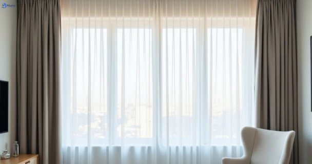 Freshly steam cleaned curtains in underwood QLD